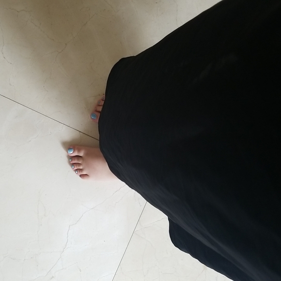 Black & Gold Embroidered Sequin Kaftan Cover-Up Maxi Dress - Picture 13 of 16